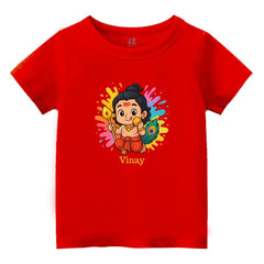 Colourful Lord Balamuruga printed - Festive Ethnic Kids Tshirt