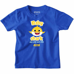 Birthday Customised Kids Tshirts - Shark Theme