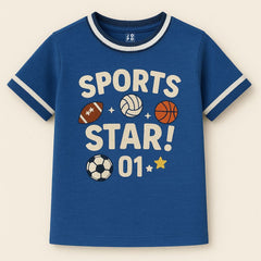 "No.1 Sports RockStar" Kids' Sports Thematic Jersey