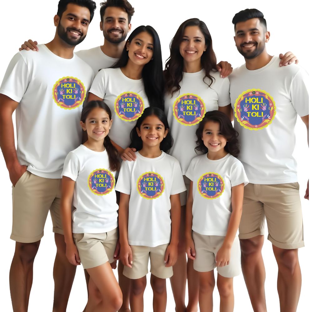 Holi Ki Toli – Group T-Shirts for the Ultimate Holi Celebration