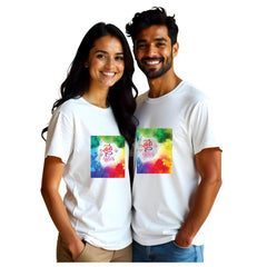 Holi Vibes for Couples –  Matching T-Shirts for a Colorful Celebration