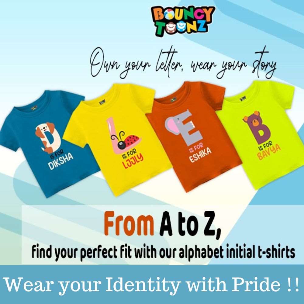 Alphabet K  Customised T Shirt