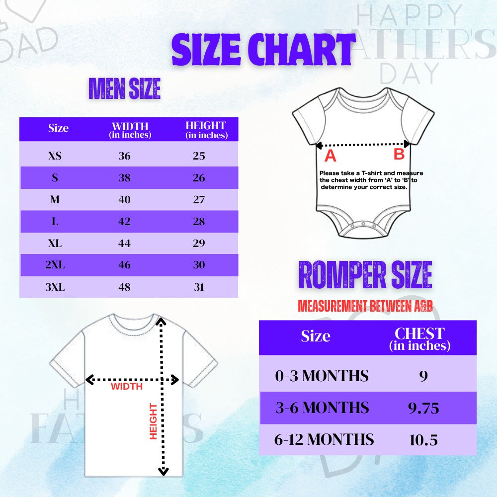Father's Day Matching T-Shirts for Dad, Son & Baby | Twinning Combo Collection