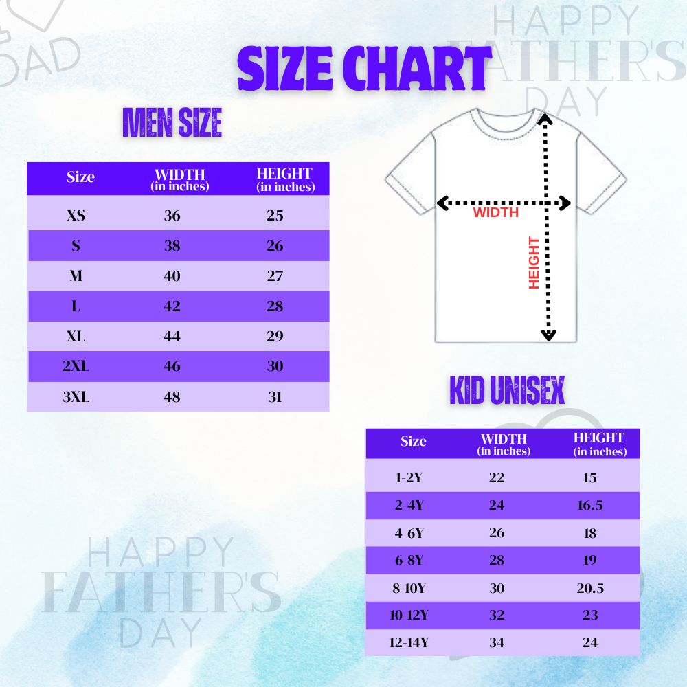 Father's Day Matching T-Shirts for Dad and Kids | Cute Daddy & Me Family Combo Tees | Father Son Daughter Matching Outfit Gift