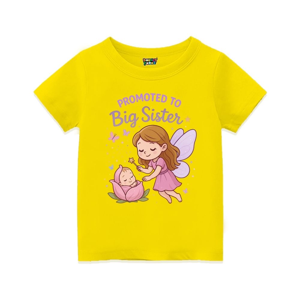 Enchanting Fairy & Baby "Big Sister" Announcement Tee