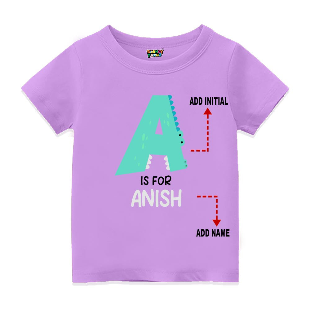 Alphabet A Customised T Shirt