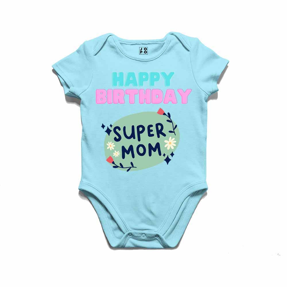 Happy Birthday Super Mom T-shirt/Romper