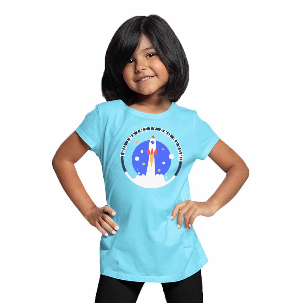 I Am Two Rocket Designed Birthday Theme Kids T-shirt