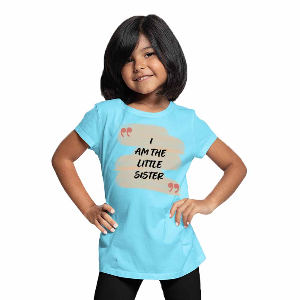 I am the Little Sister Design Multicolor T-shirt/Romper