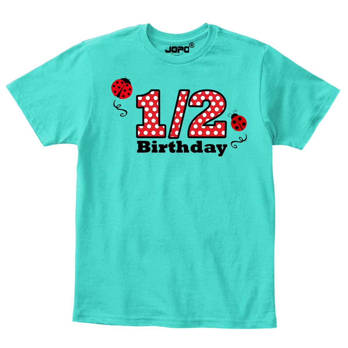 Half Birthday Beetle design Onesie or T Shirt Unisex kids