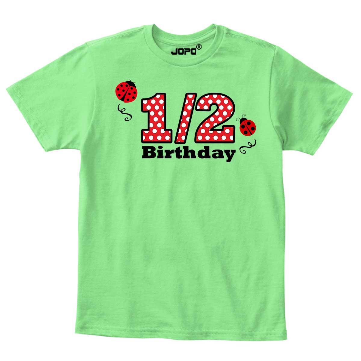 Half Birthday Beetle design Onesie or T Shirt Unisex kids