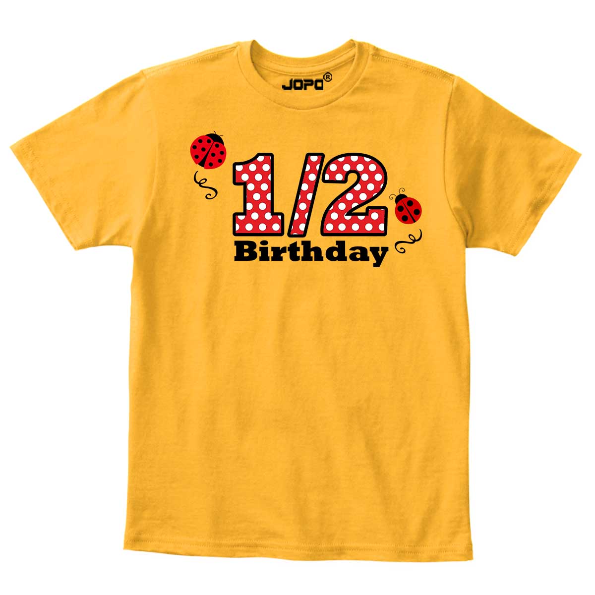 Half Birthday Beetle design Onesie or T Shirt Unisex kids
