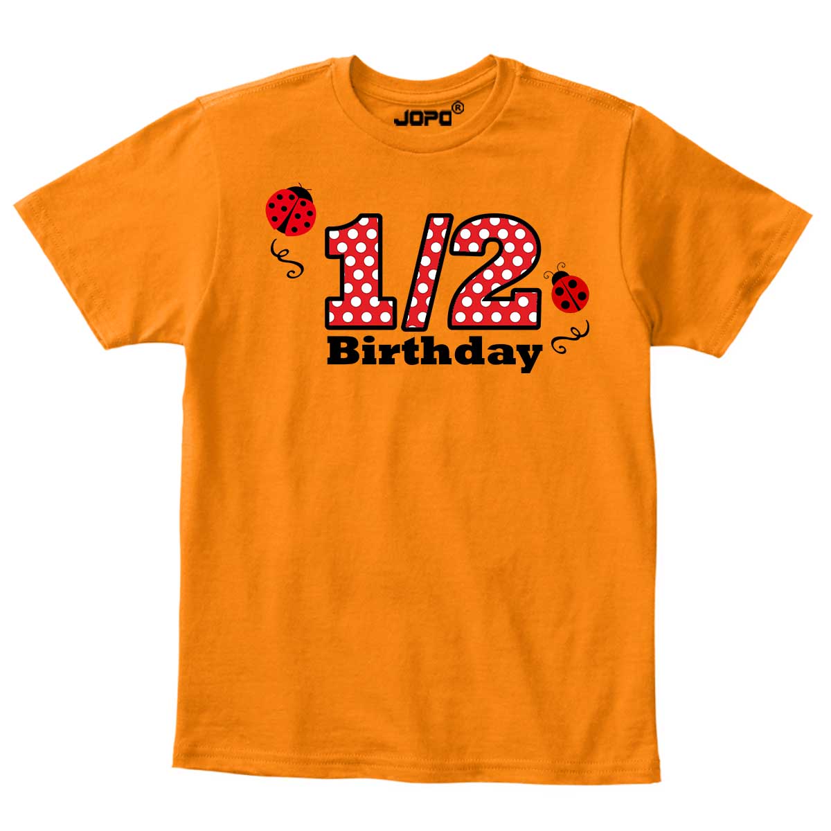 Half Birthday Beetle design Onesie or T Shirt Unisex kids