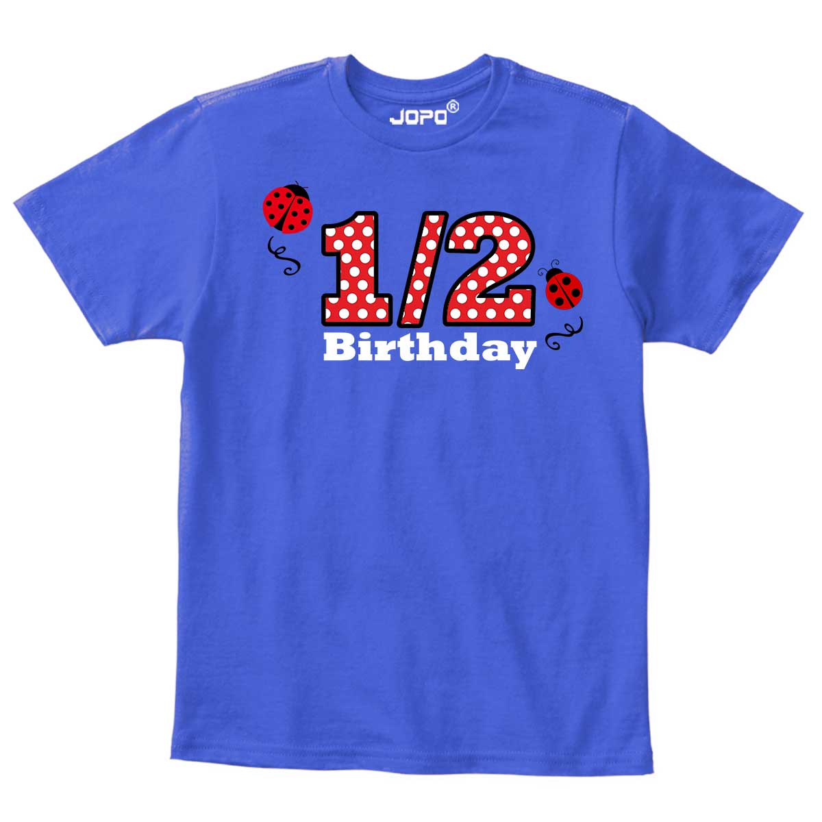 Half Birthday Beetle design Onesie or T Shirt Unisex kids
