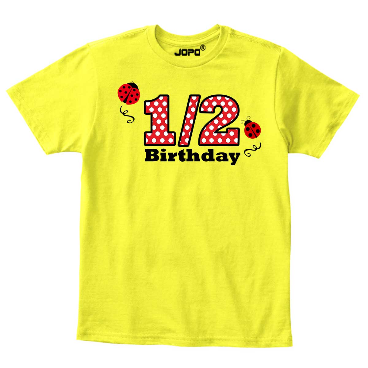 Half Birthday Beetle design Onesie or T Shirt Unisex kids