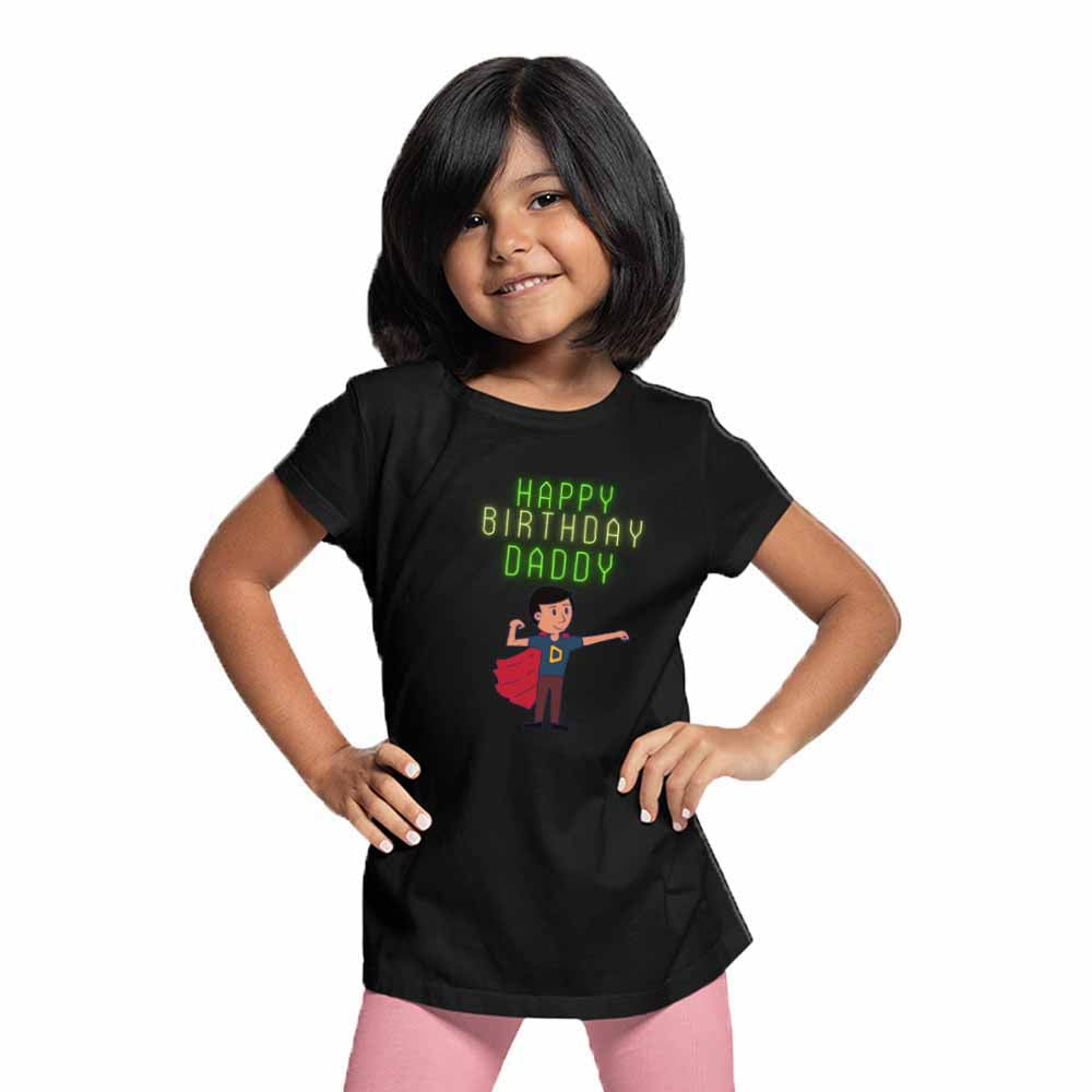 Happy Birthday Daddy Printed T-shirt/Romper