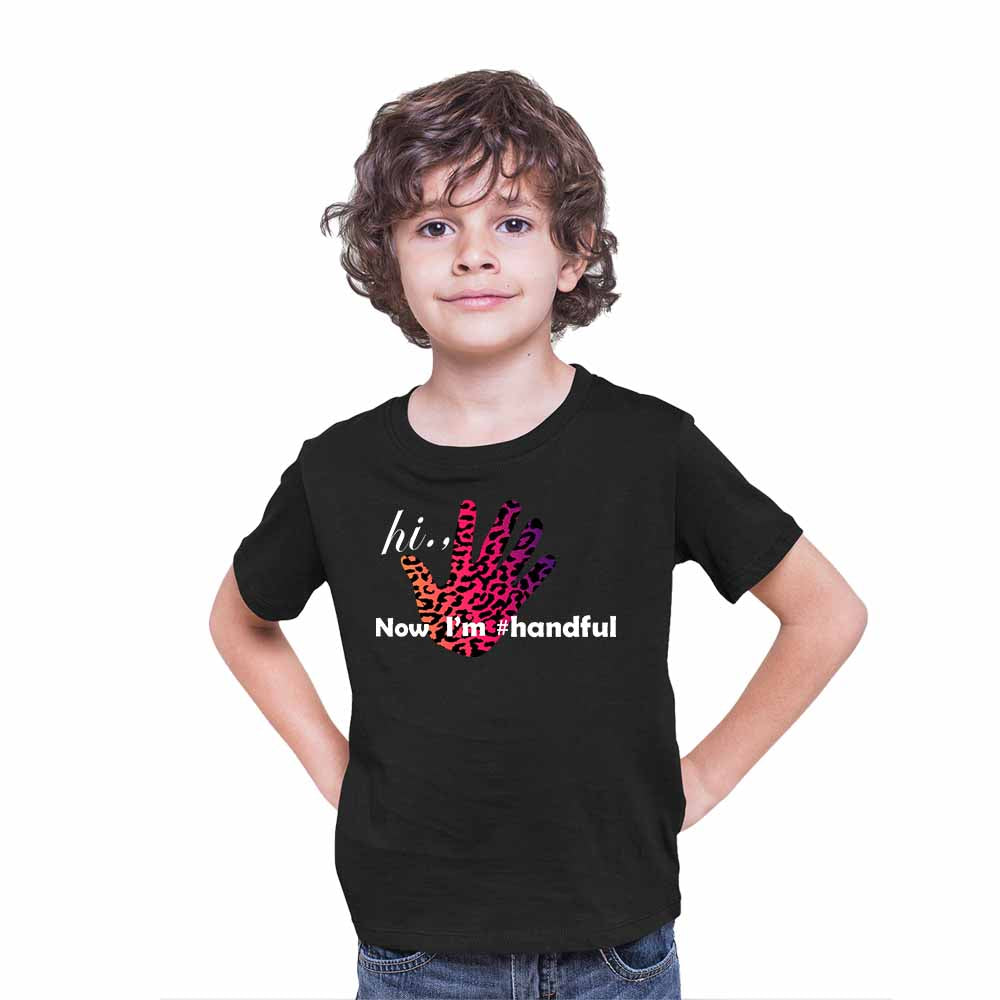 Hand Paint 5th Birthday Theme Kids T-shirt