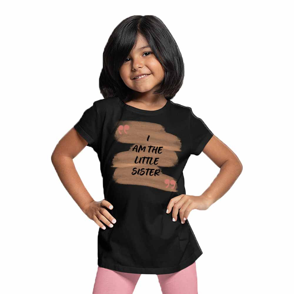 I am the Little Sister Design Multicolor T-shirt/Romper