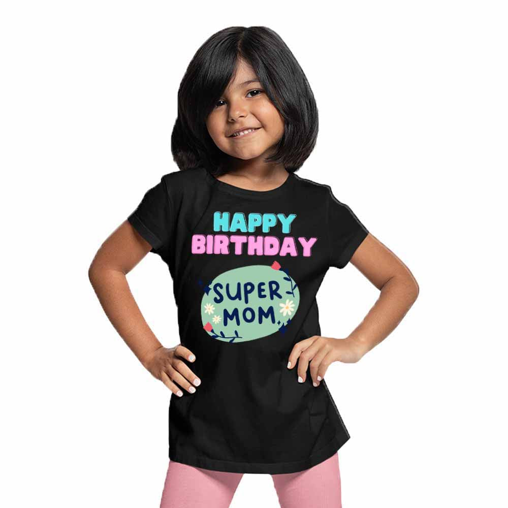 Happy Birthday Super Mom T-shirt/Romper
