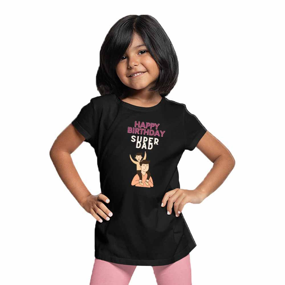 Happy Birthday Super Dad design T-shirt/Romper