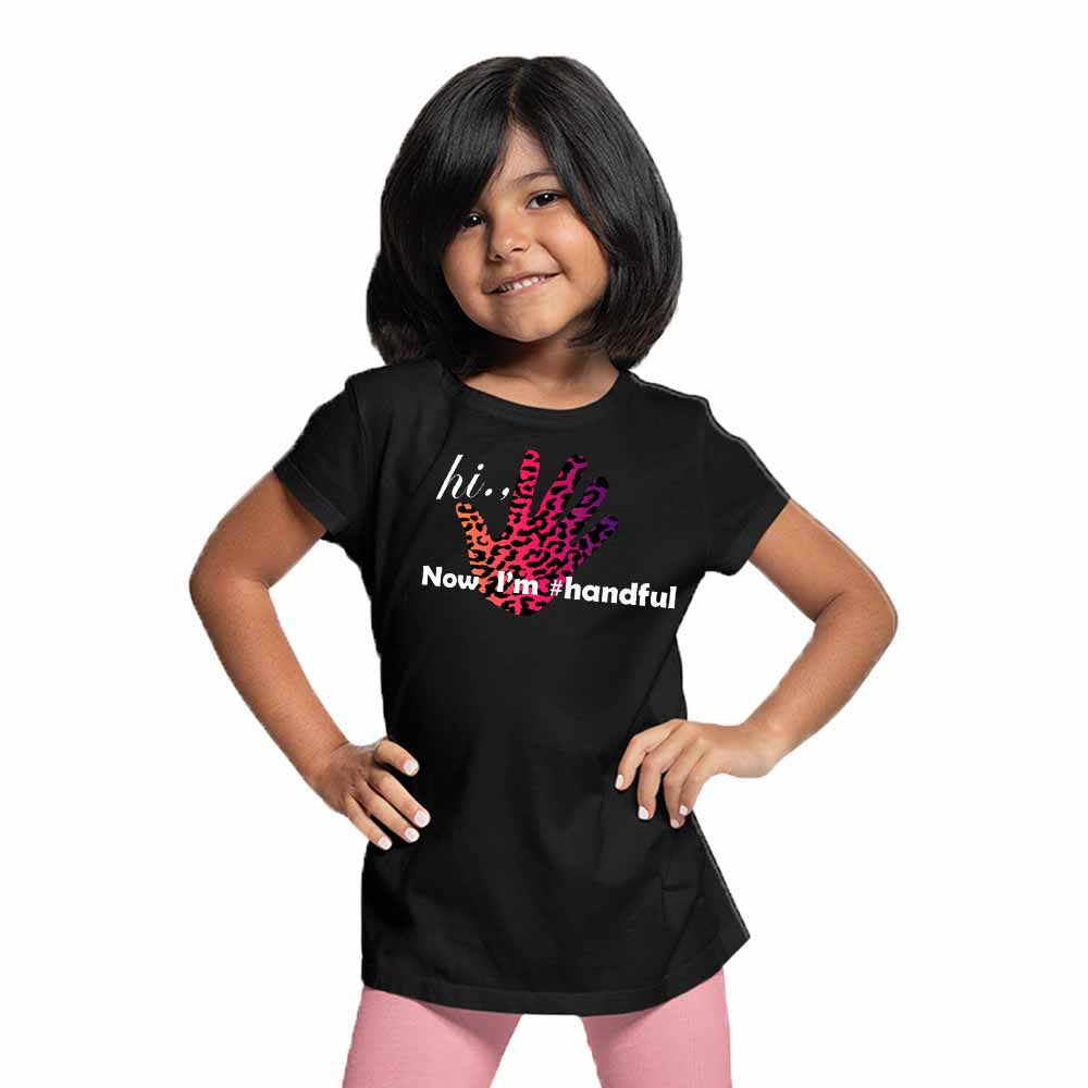 Hand Paint 5th Birthday Theme Kids T-shirt