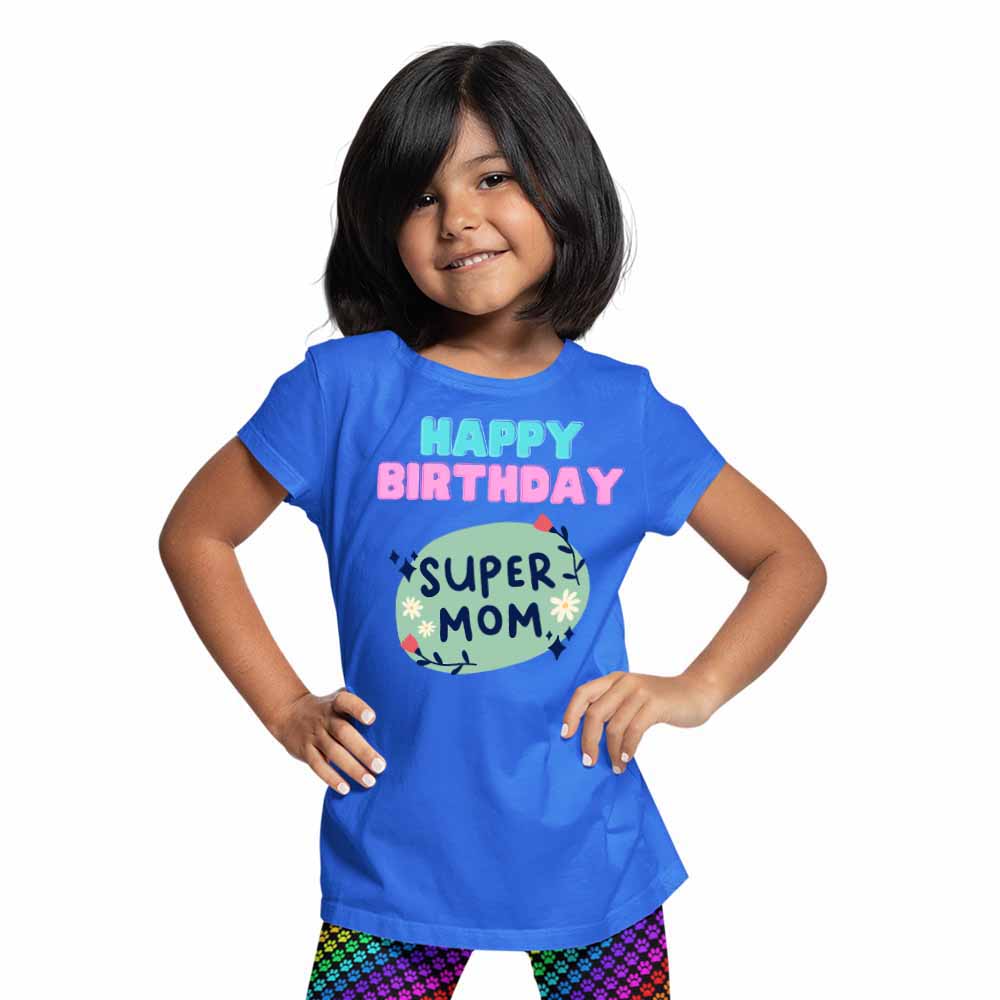 Happy Birthday Super Mom T-shirt/Romper