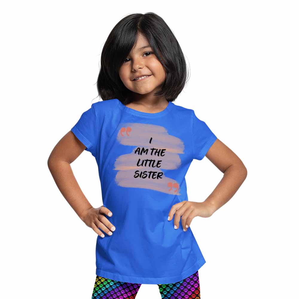 I am the Little Sister Design Multicolor T-shirt/Romper