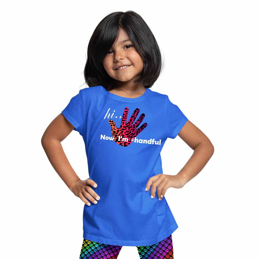 Hand Paint 5th Birthday Theme Kids T-shirt