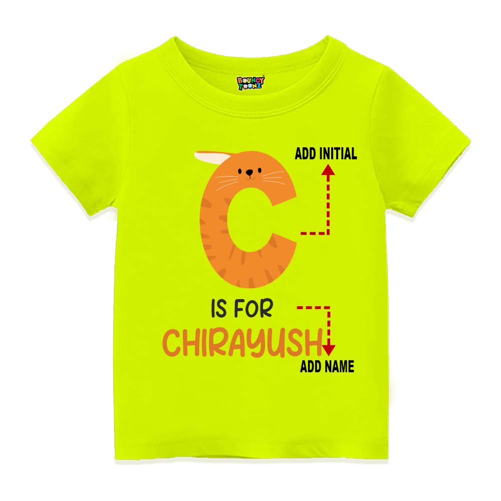 Alphabet C Customised T Shirt