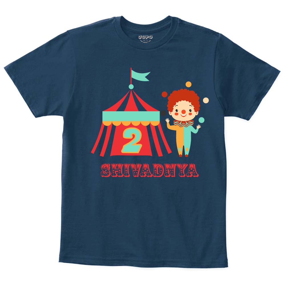 Circus Custom Name and Num T Shirt for Boys