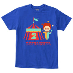 Circus Custom Name and Num T Shirt for Boys