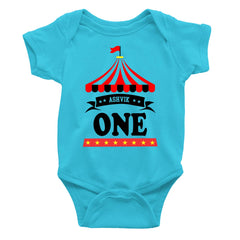 Circus Theme Custom Name Rompers