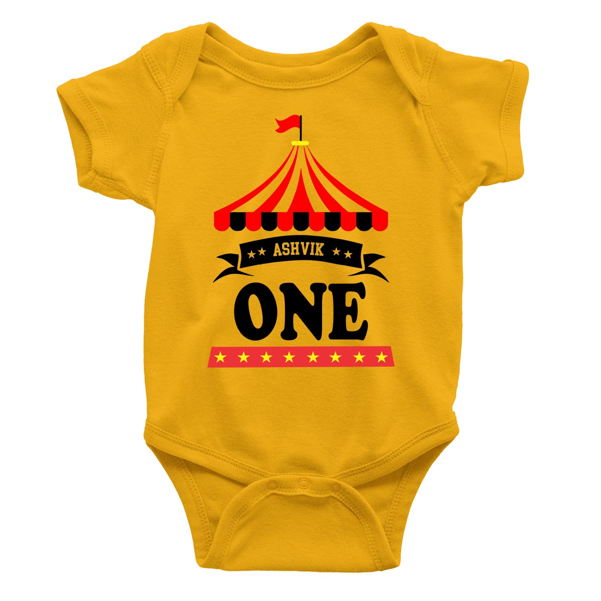 Circus Theme Custom Name Rompers