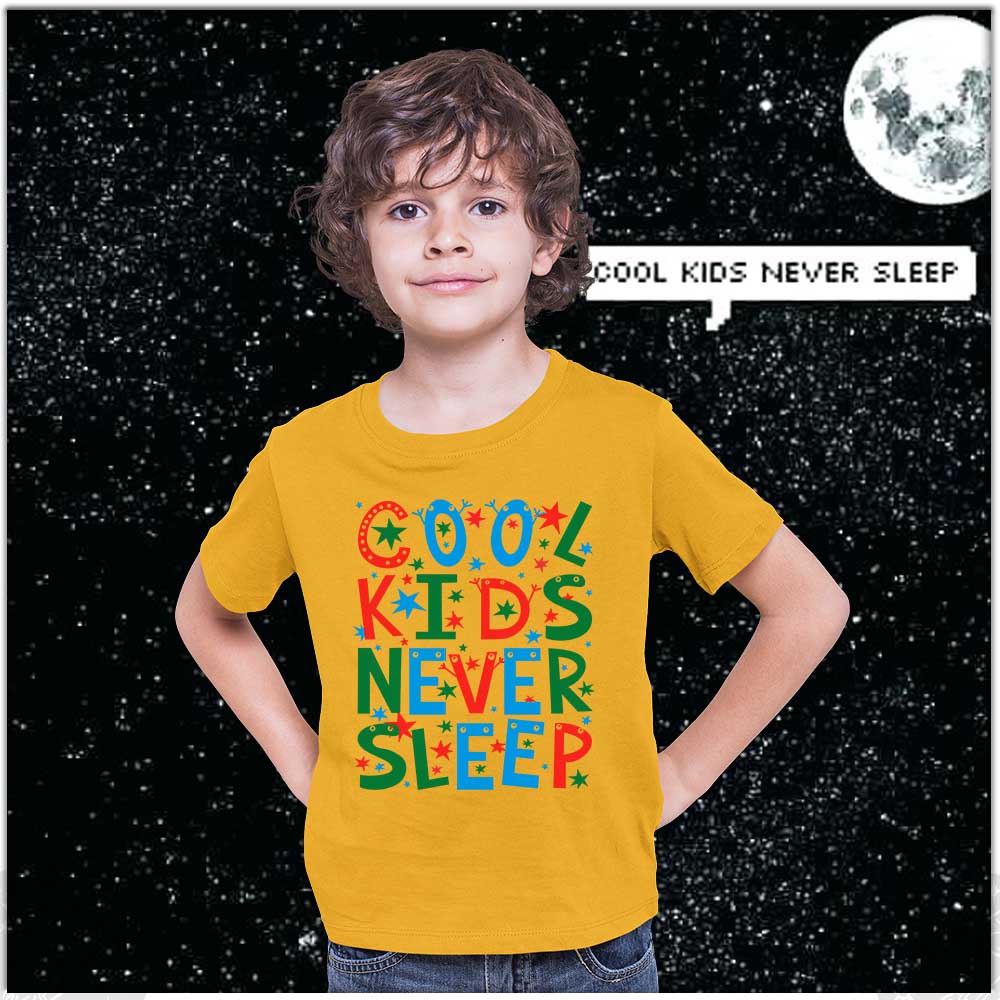 Cool Kids Never Sleep Kids T-Shirts