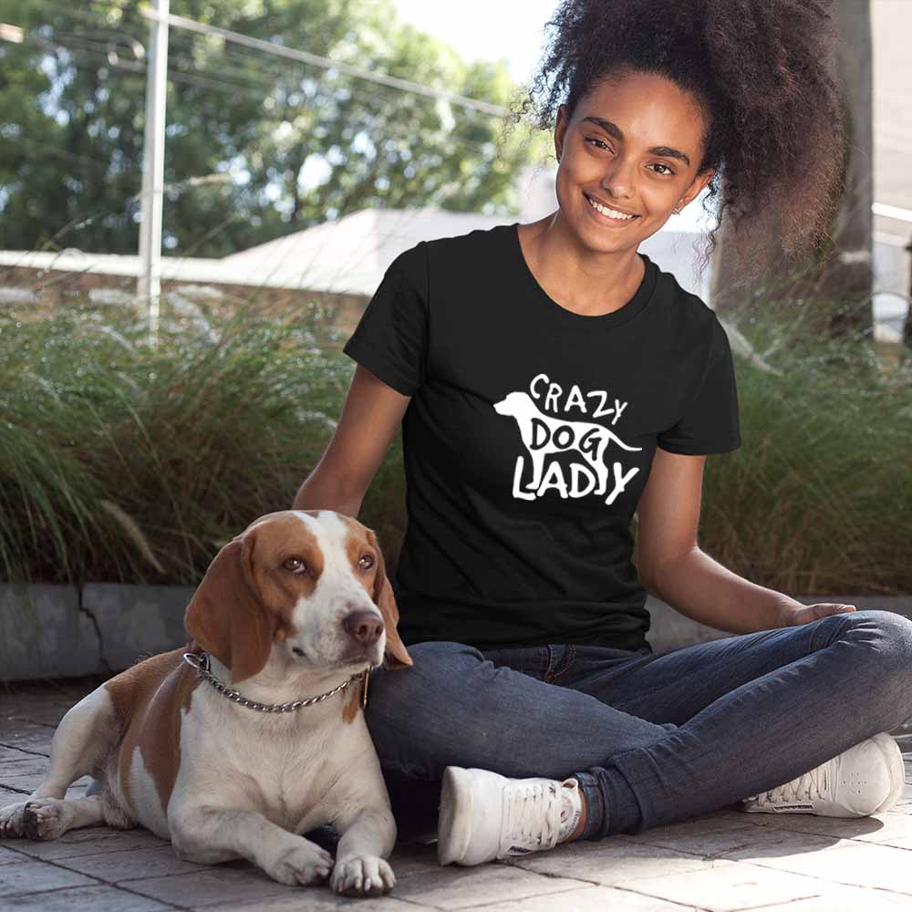 Crazy Dog Lady Women Tshirt