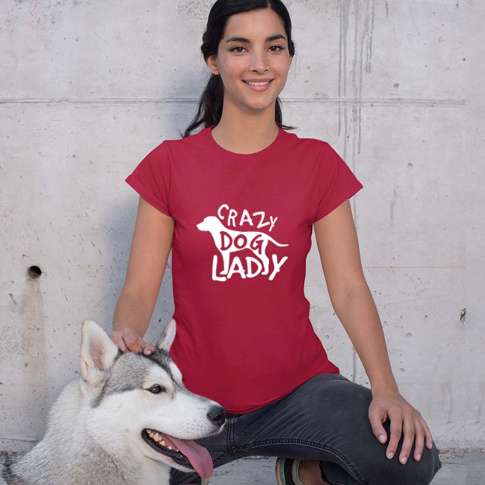 Crazy Dog Lady Women Tshirt