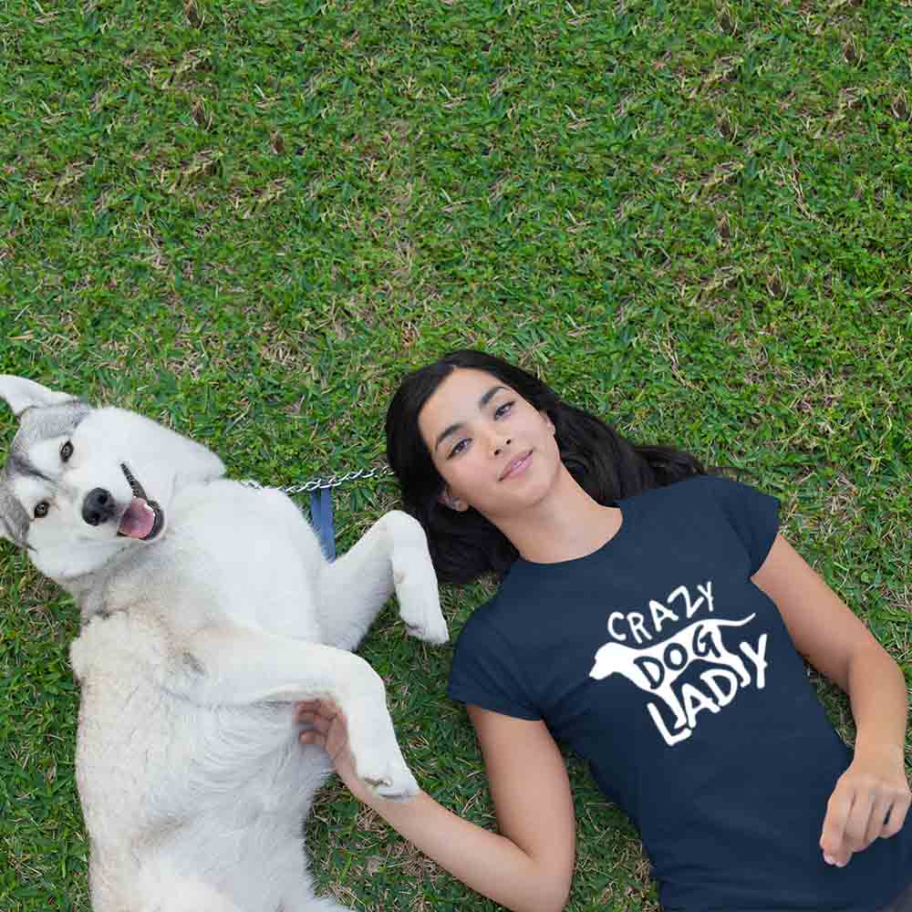 Crazy Dog Lady Women Tshirt