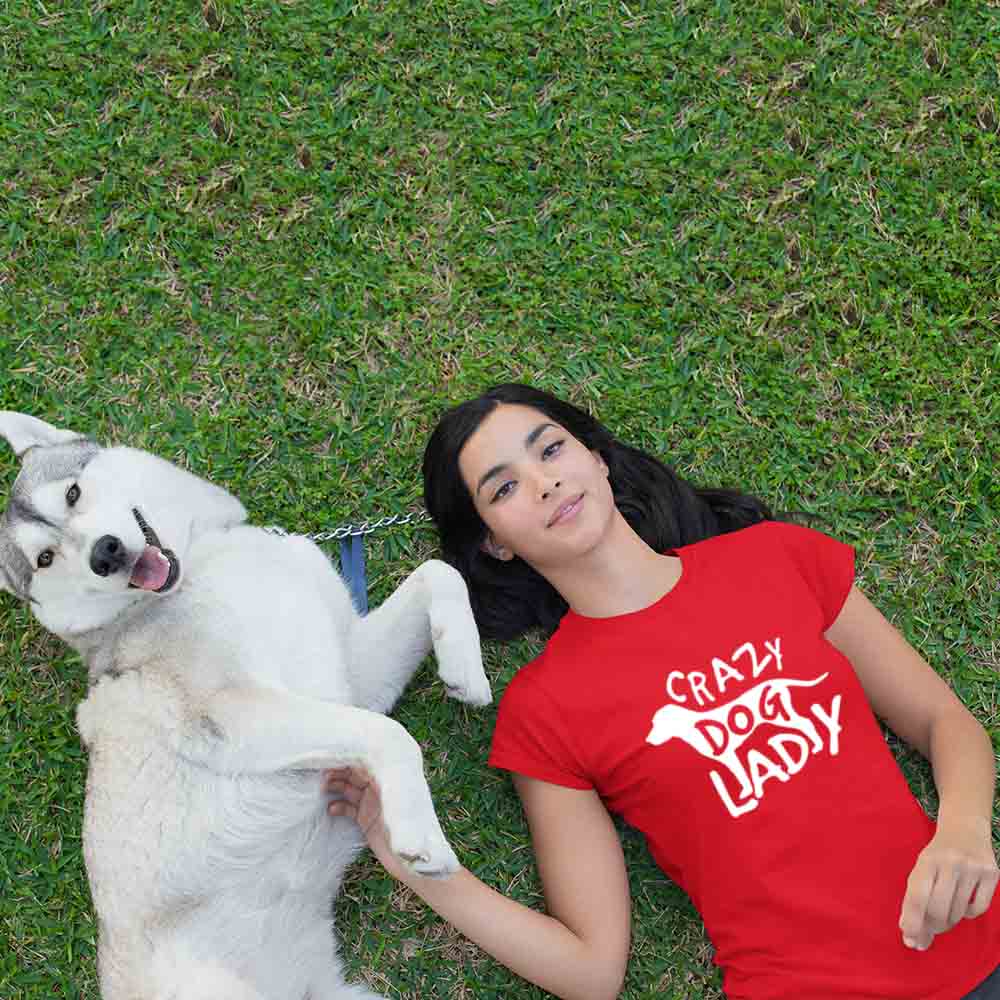 Crazy Dog Lady Women Tshirt