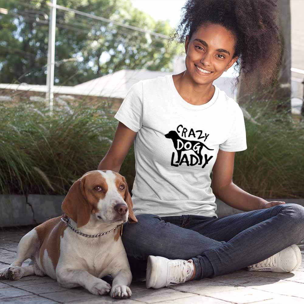 Crazy Dog Lady Women Tshirt