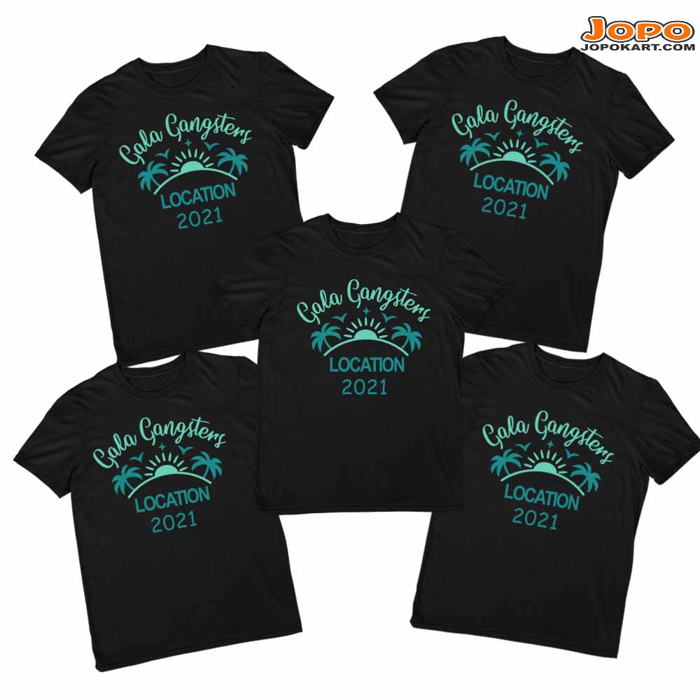 Custom Gang Name & Place of Vacation 2021 - Group T shirts