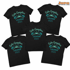 Custom Gang Name & Place of Vacation 2021 - Group T shirts