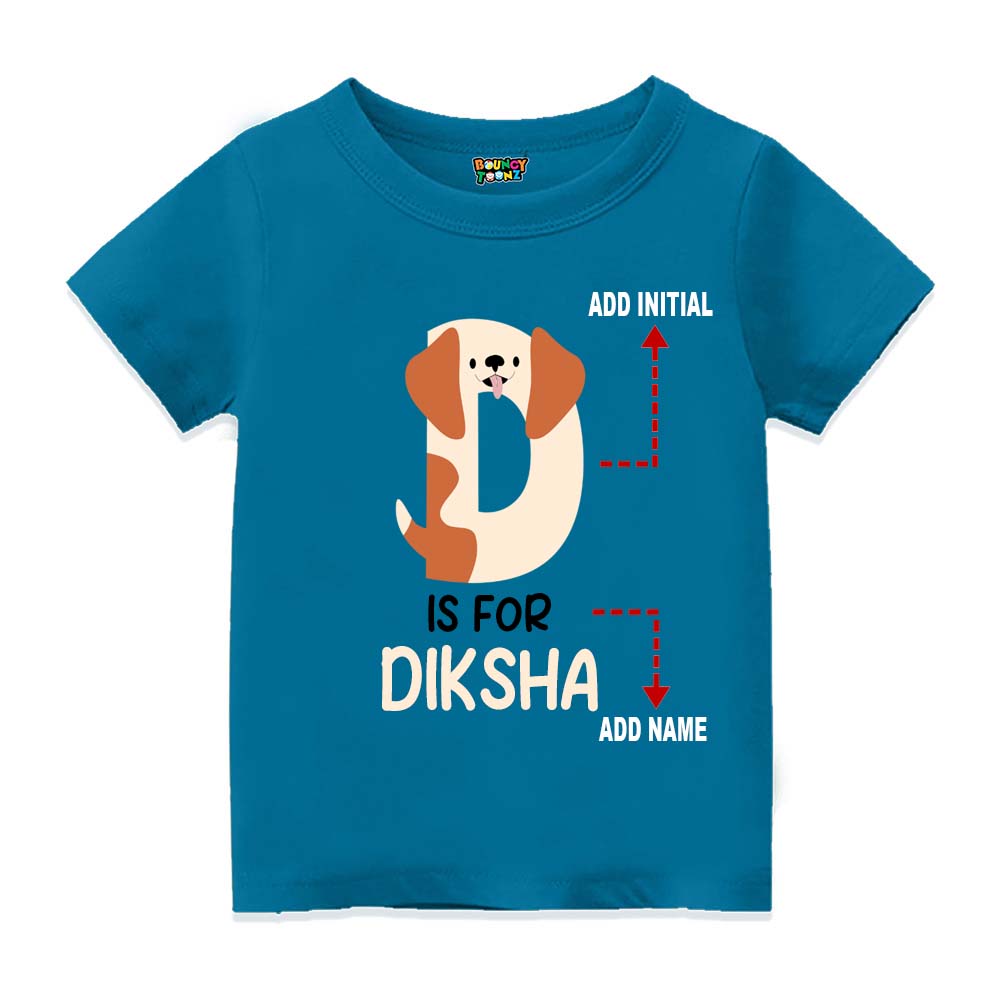 Alphabet  D Customised T Shirt