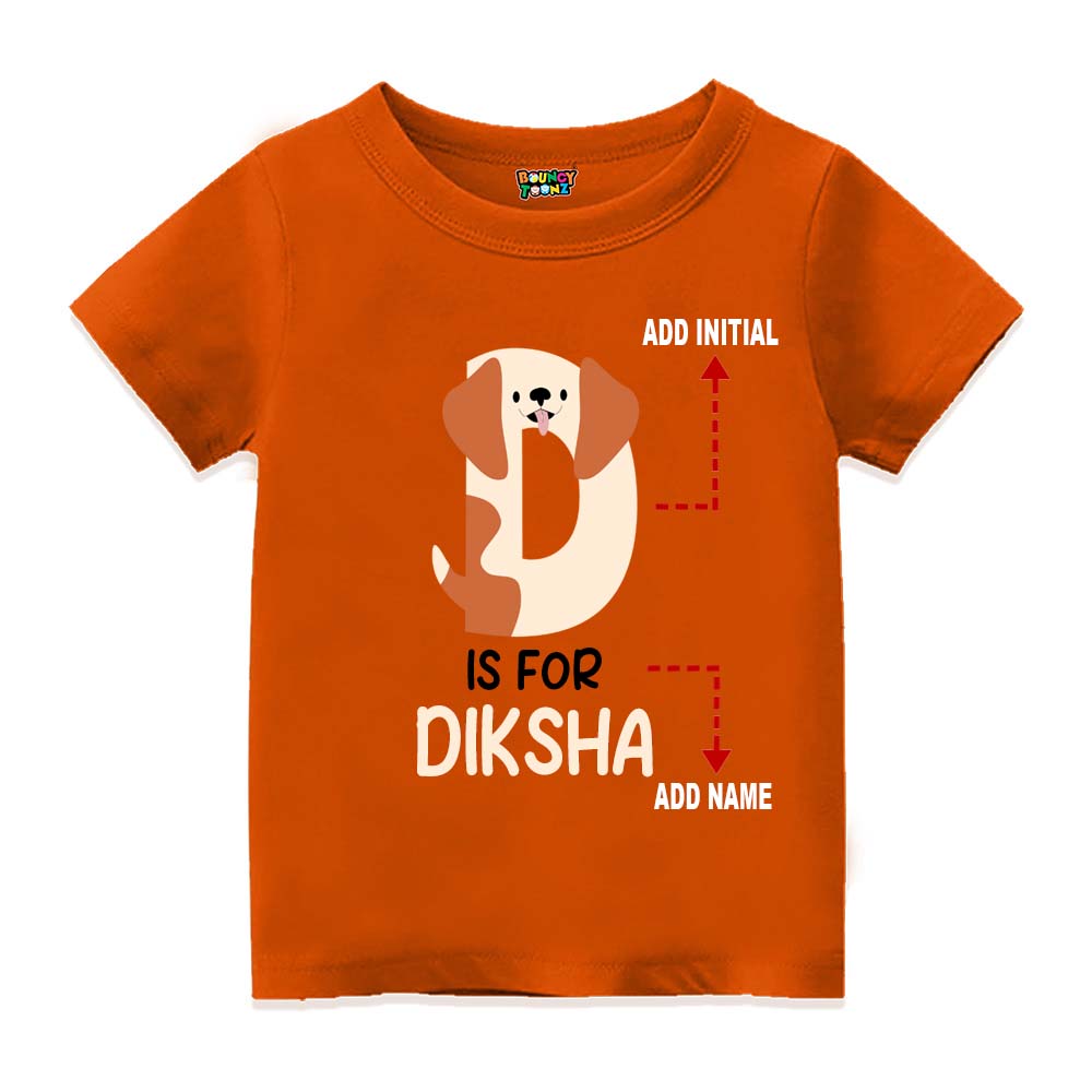 Alphabet  D Customised T Shirt