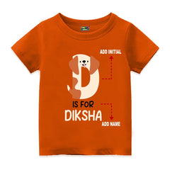 Alphabet  D Customised T Shirt