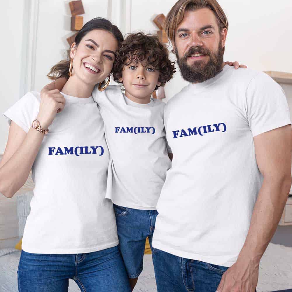 FAM(ILY) Matching Family Tshirts Set of 3 4 5 6