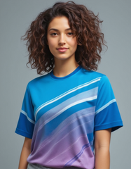 Elevate Your Game – Dual-Tone Purple & Blue Jersey!
