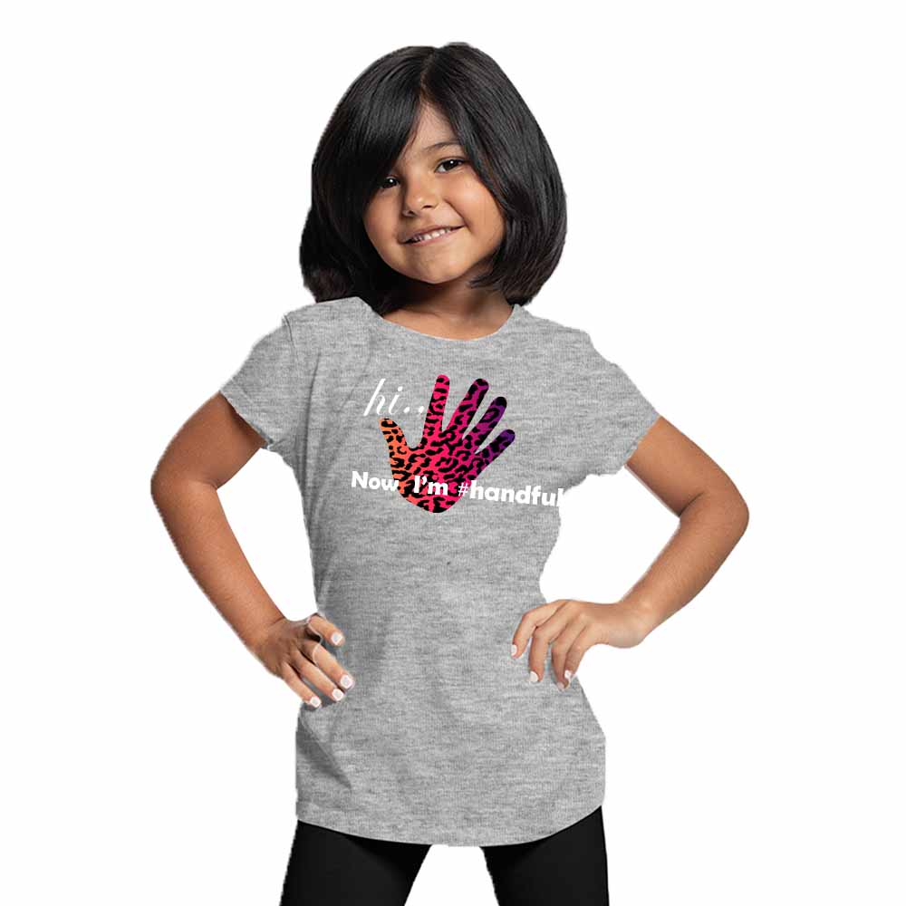 Hand Paint 5th Birthday Theme Kids T-shirt