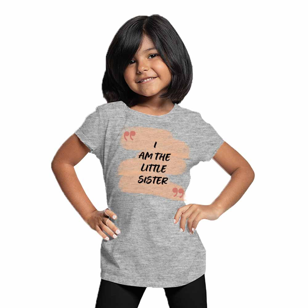 I am the Little Sister Design Multicolor T-shirt/Romper