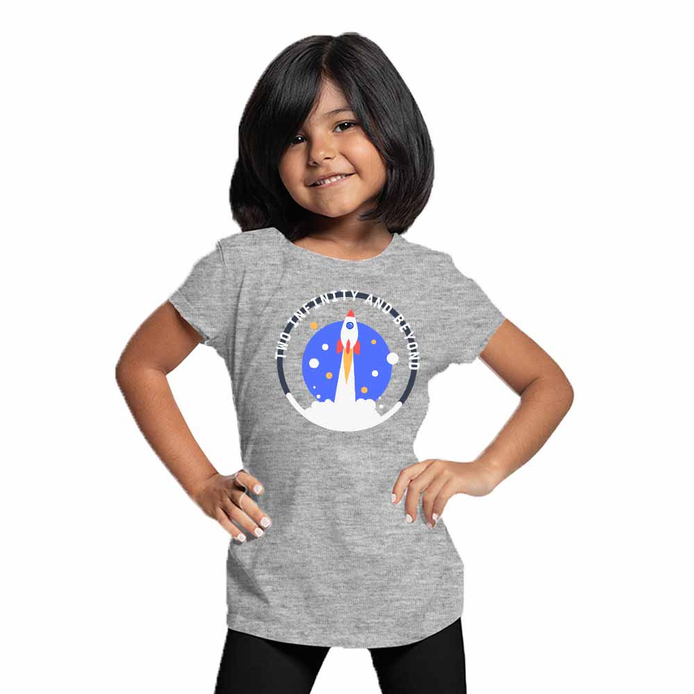I Am Two Rocket Designed Birthday Theme Kids T-shirt