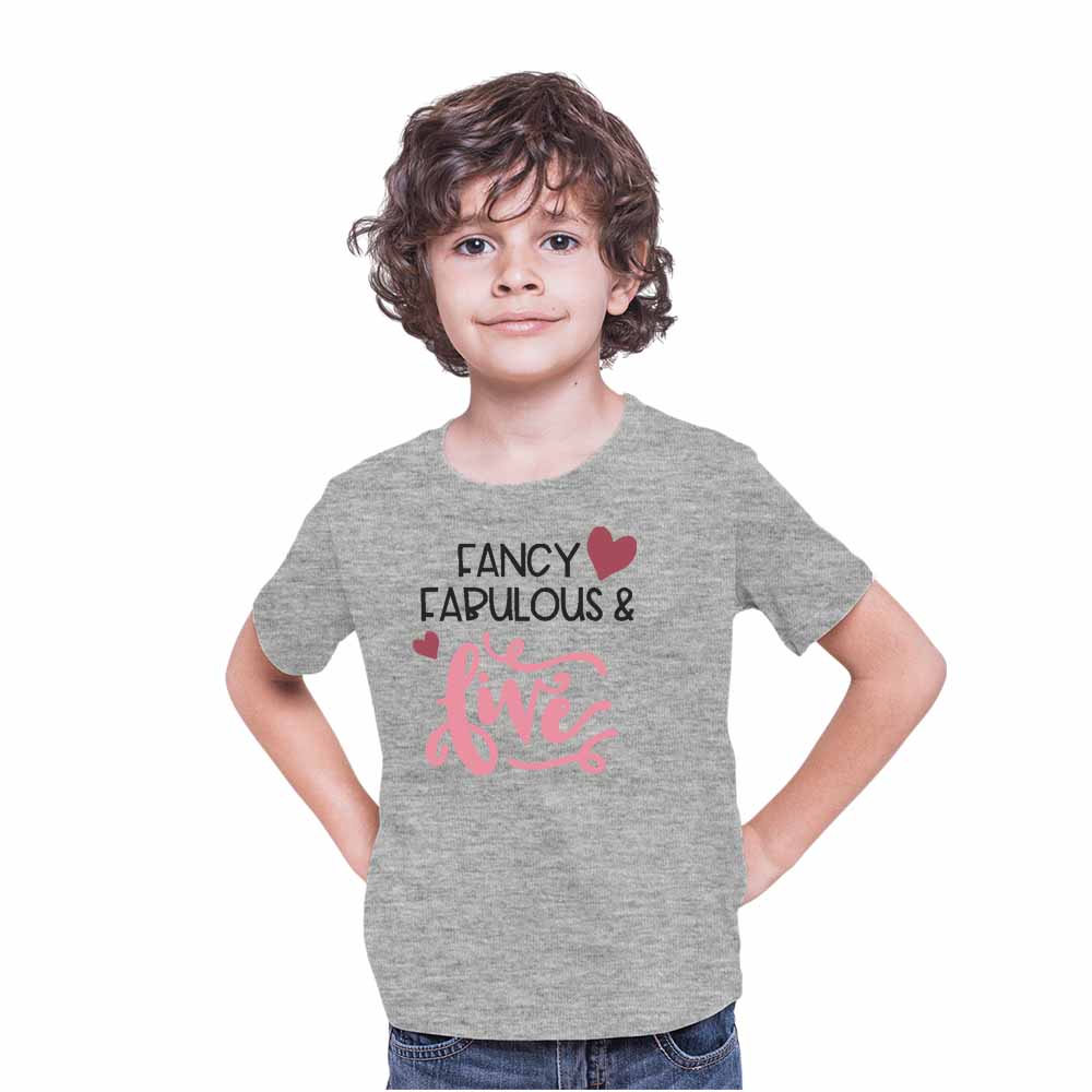 Fancy Fabulous Style 5th Birthday Theme Kids T-shirt